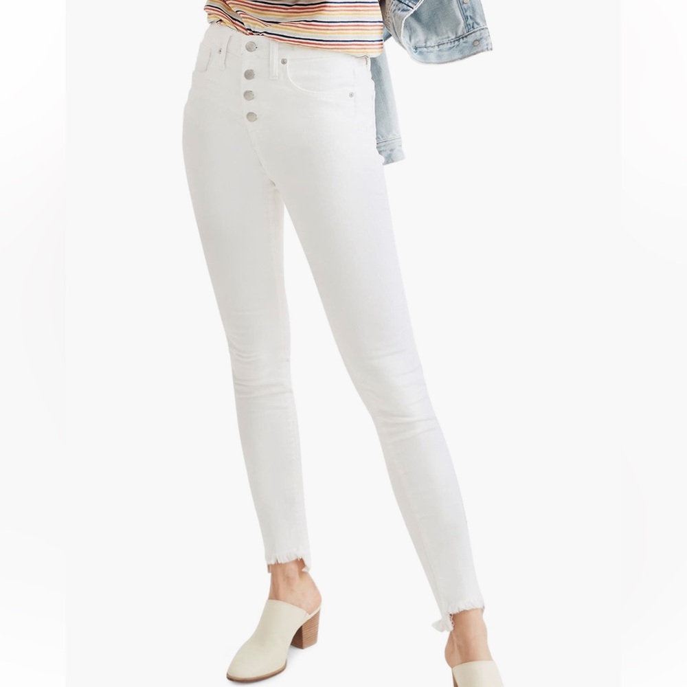 Madewell Women's High Rise White Jeans